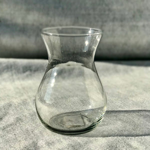 Glas Vase "bauchig"